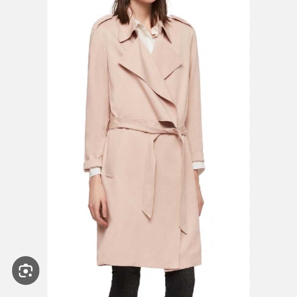 All Saints Bexley Mac Trench Coat - Small